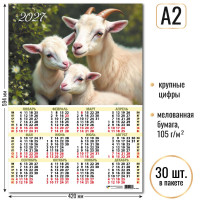 Календарь-плакат А2 2027 символ года