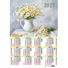 Календарь-плакат А2 2027 цветы