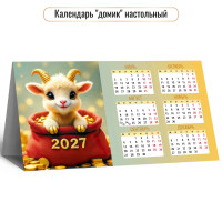 Календарь-домик настольный 2027 символ года