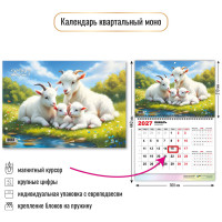 Календарь моно с магнитным курсором 2027 символ года