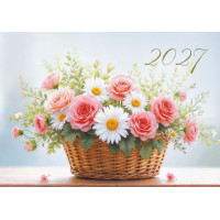 Календарь трио 2027 цветы