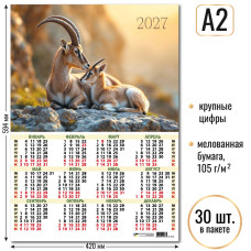 Календарь-плакат А2 2027 символ года