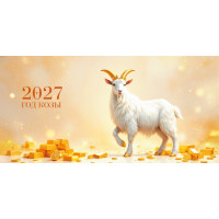 Календарь-домик горизонтальный 2027 символ года