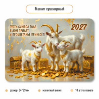 Магнит сувенирный 2027 символ года