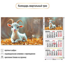 Календарь трио 2027 символ года