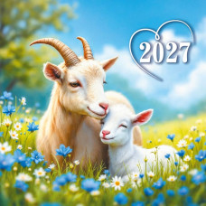 Календарь на скрепке 290х290 2027 символ года