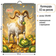 Календарь на ригеле 2027 символ года